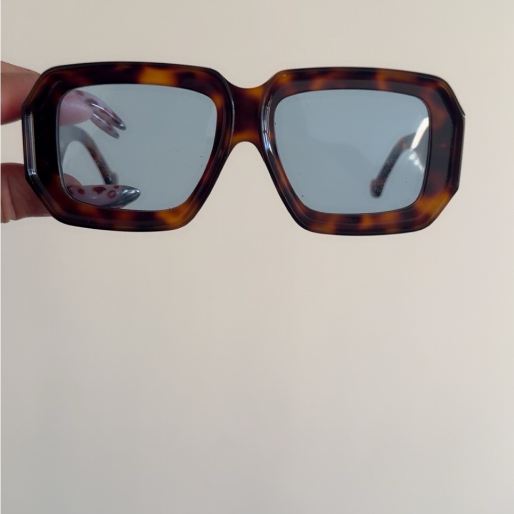 Tortoise Shell Square Sunglasses - image 1